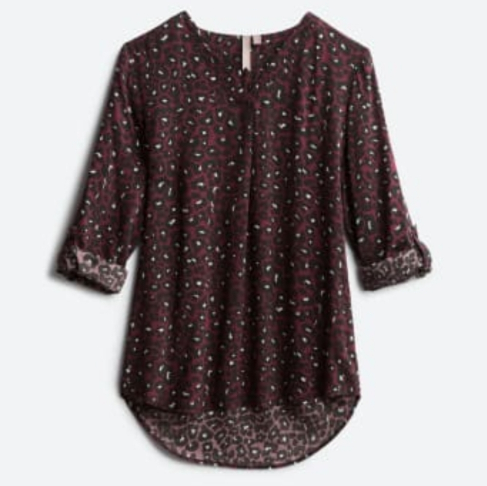 Burgundy top